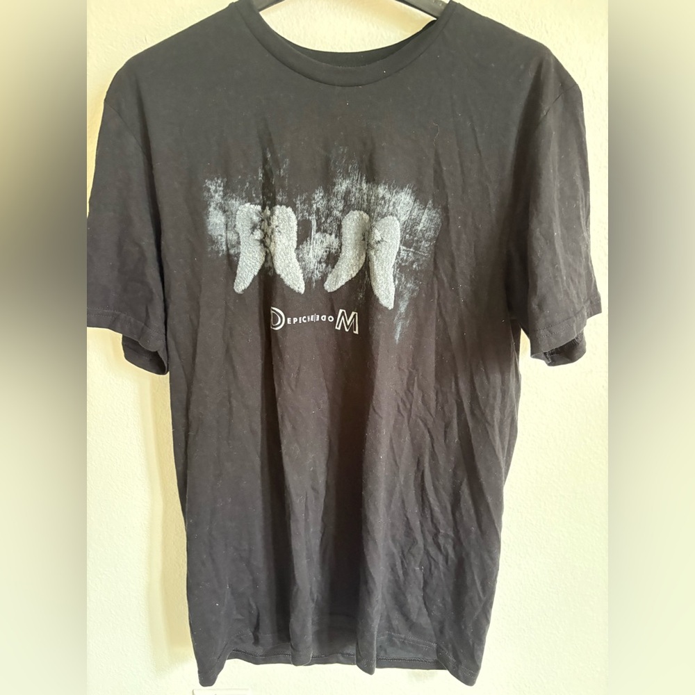 Depeche Mode Memento Tour Black Band T-Shirt, size M unisex